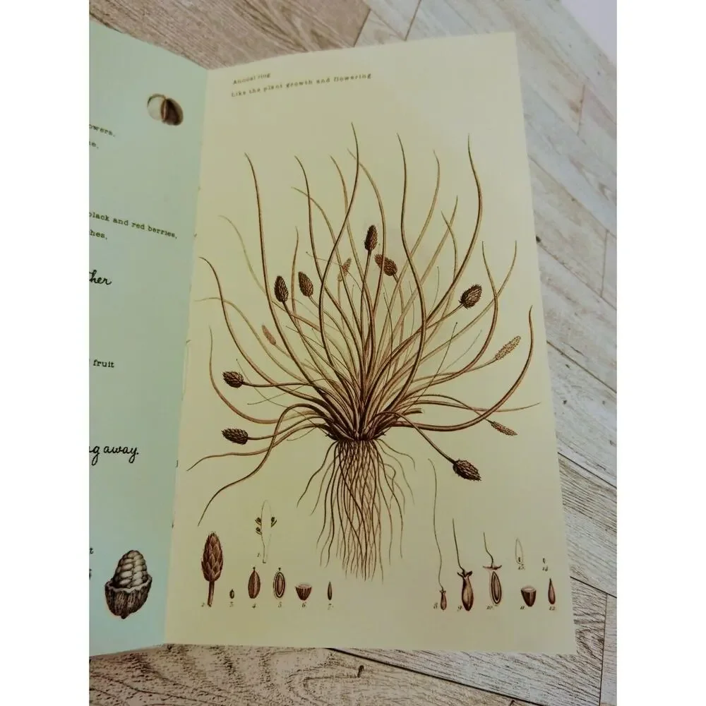 Handmade Flower Pages Annual Tree Ring‎ Journal Diary Notebook Hardcover NICE
